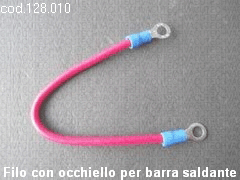 Filo con occhiello per barra saldante