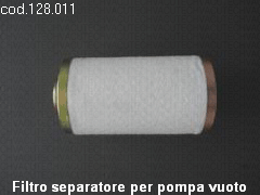 Filtro separatore per pompa vuoto