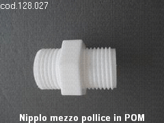 Nipplo 1/2” in POM