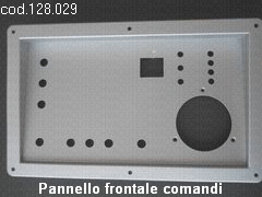 Pannello frontale comandi