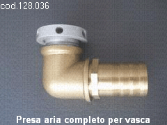 Presa aria completo per vasca