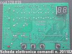 Scheda elettronica comandi: n.201102