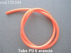 Tubo PU Ø 6 arancio
